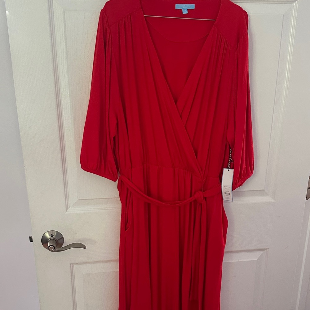 Draper James Red Midi Dress